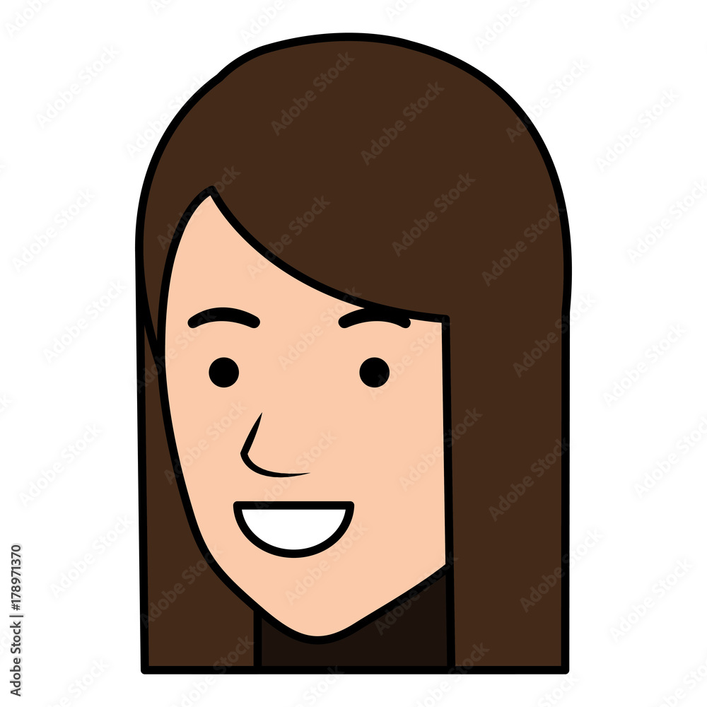 beautiful woman head avatar character beautiful woman head avatar character