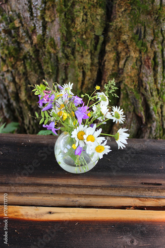 Flowers in glass