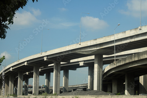 road highway bridge junction © watink