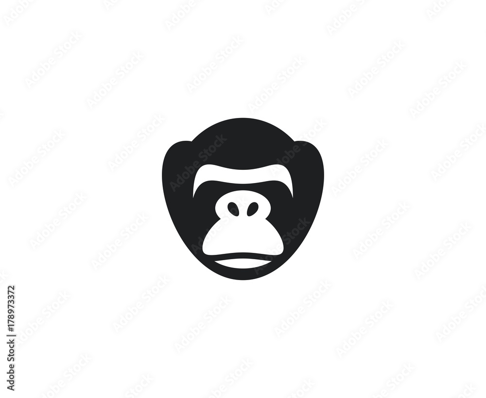 Naklejka premium Monkey logo