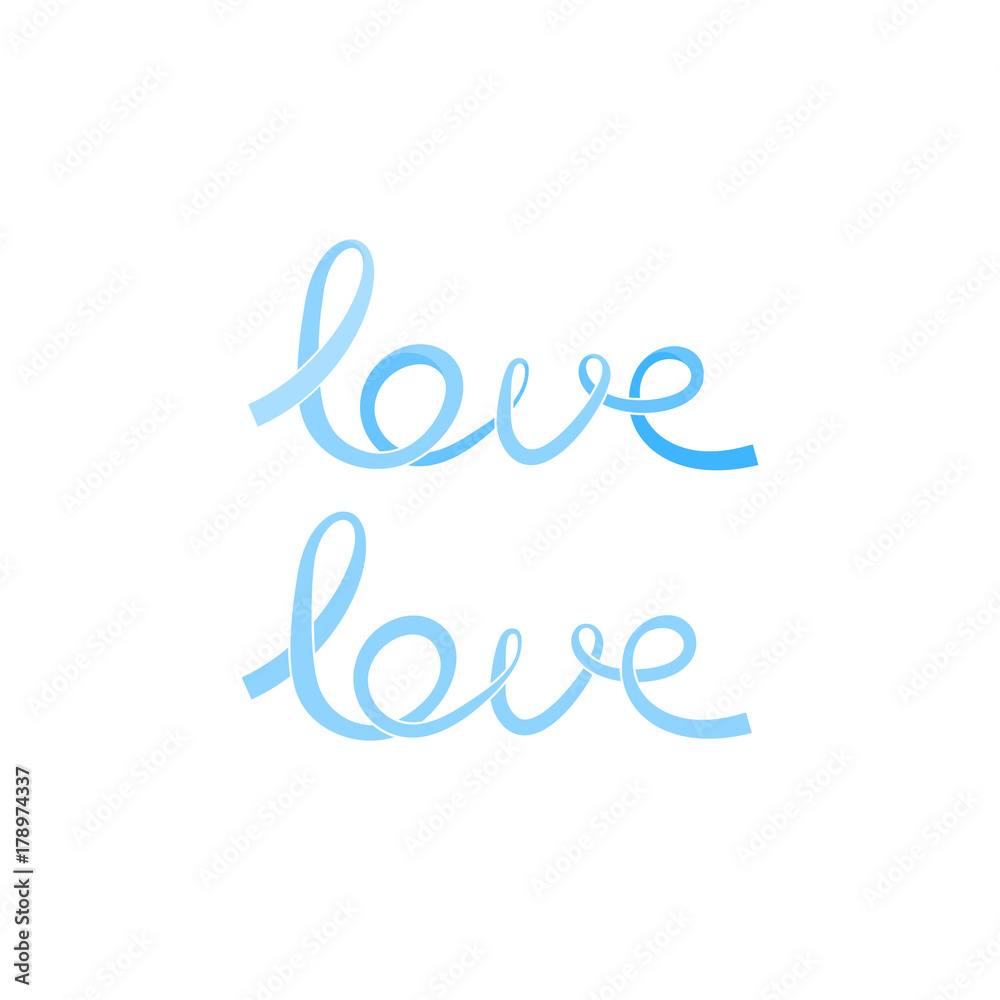 Blue pastel love ribbons Blue pastel love ribbons