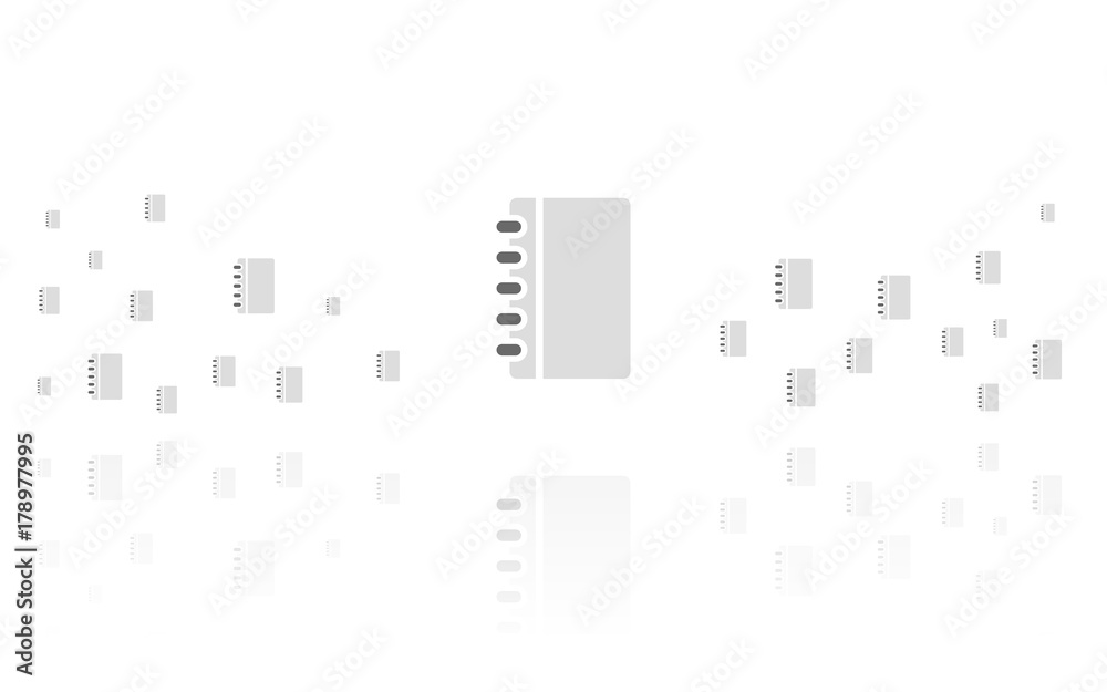 Notizblock - Reflektierend Weiss Notizblock - Reflektierend Weiss