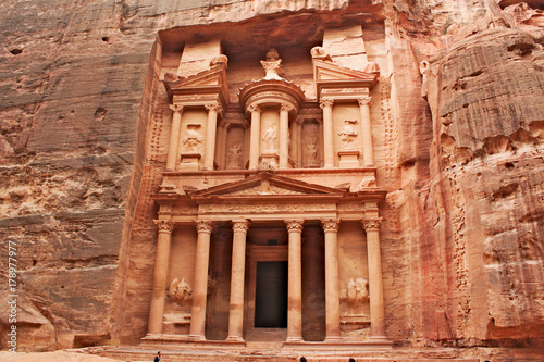 Petra Al Khazneh - the Treasury in the ancient town of Petra