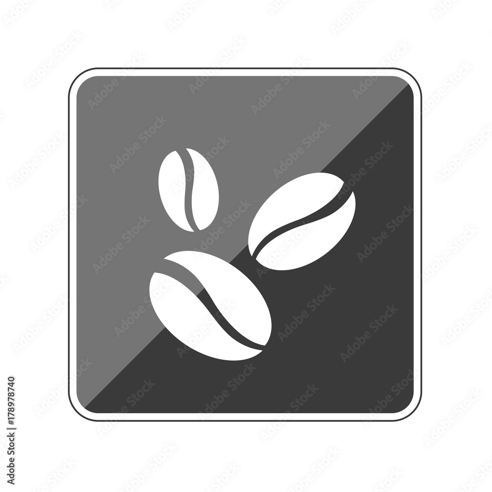 Kaffeebohnen - Reflektierender App Button Kaffeebohnen - Reflektierender App Button