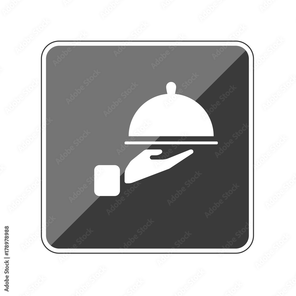Servierplatte - Reflektierender App Button Servierplatte - Reflektierender App Button