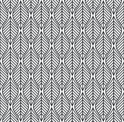 Fototapete Geometrische Blättermuster Florales Blättermuster mit organischer Textur  © daniela