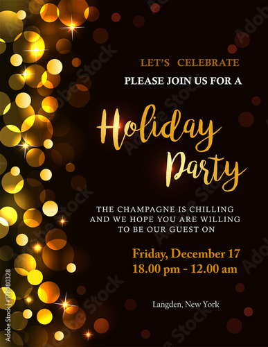 Holiday party invitation