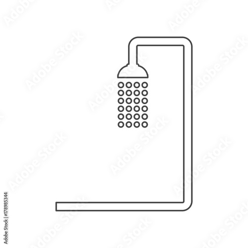 Shower icon, vector illustration