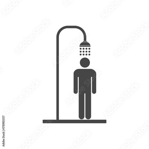 Shower icon, vector illustration