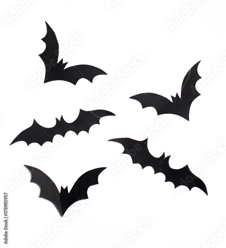 halloween - handmade black bats - diy