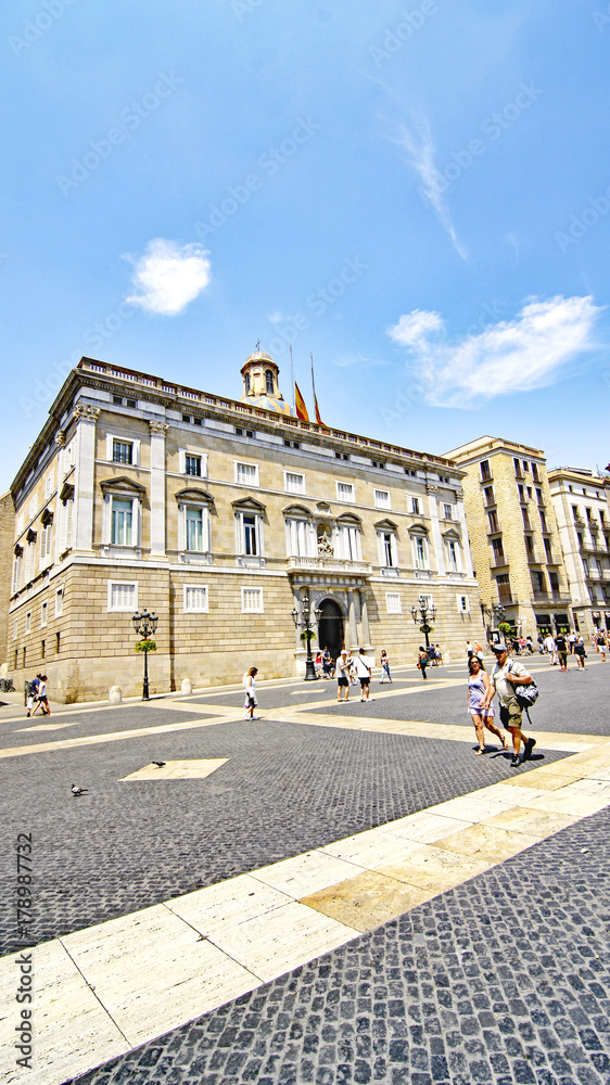 Edificio de la Generalitat en Barcelona, Catalunya, España