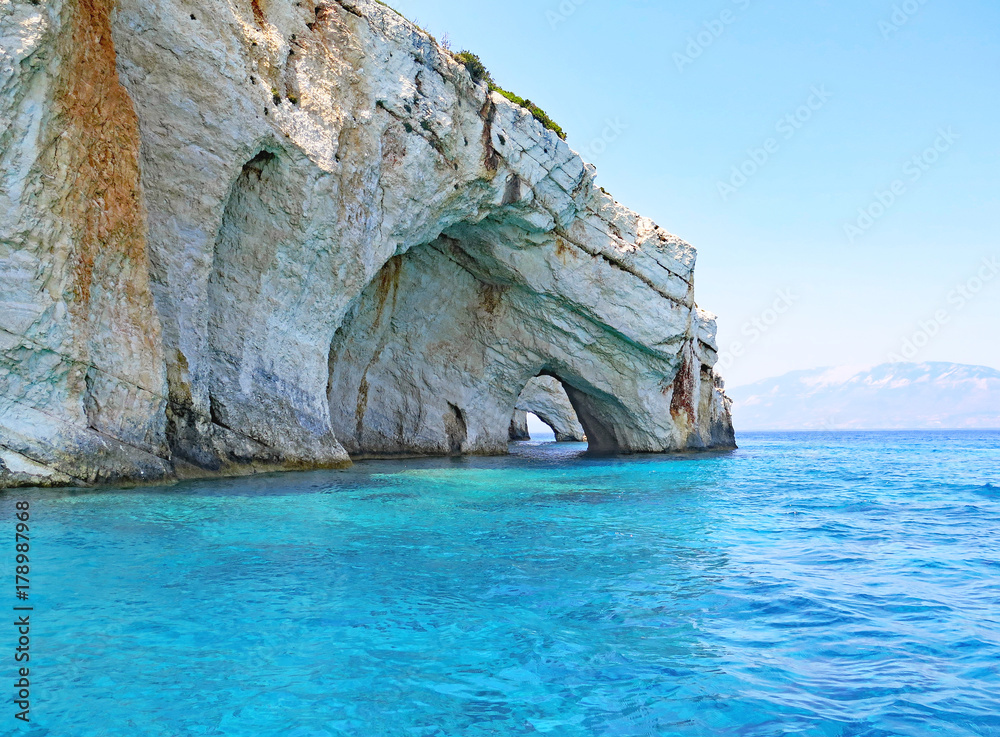 Playa y costa de Zakynthos, Islas Jónicas, Grecia, Europa