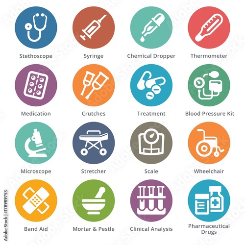 Medical Equipment & Supplies Set 1 - Dot Series