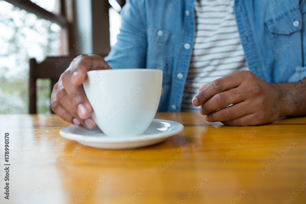 Man sitting in café Man sitting in café
