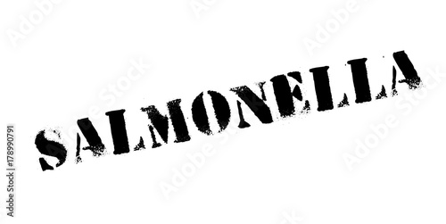 Salmonella rubber stamp. Grunge design with dust scratches. Effects can be easily removed for a clean, crisp look. Color is easily changed.