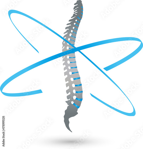 Wirbelsäule, Kreise, Rücken, Orthopädie, Logo