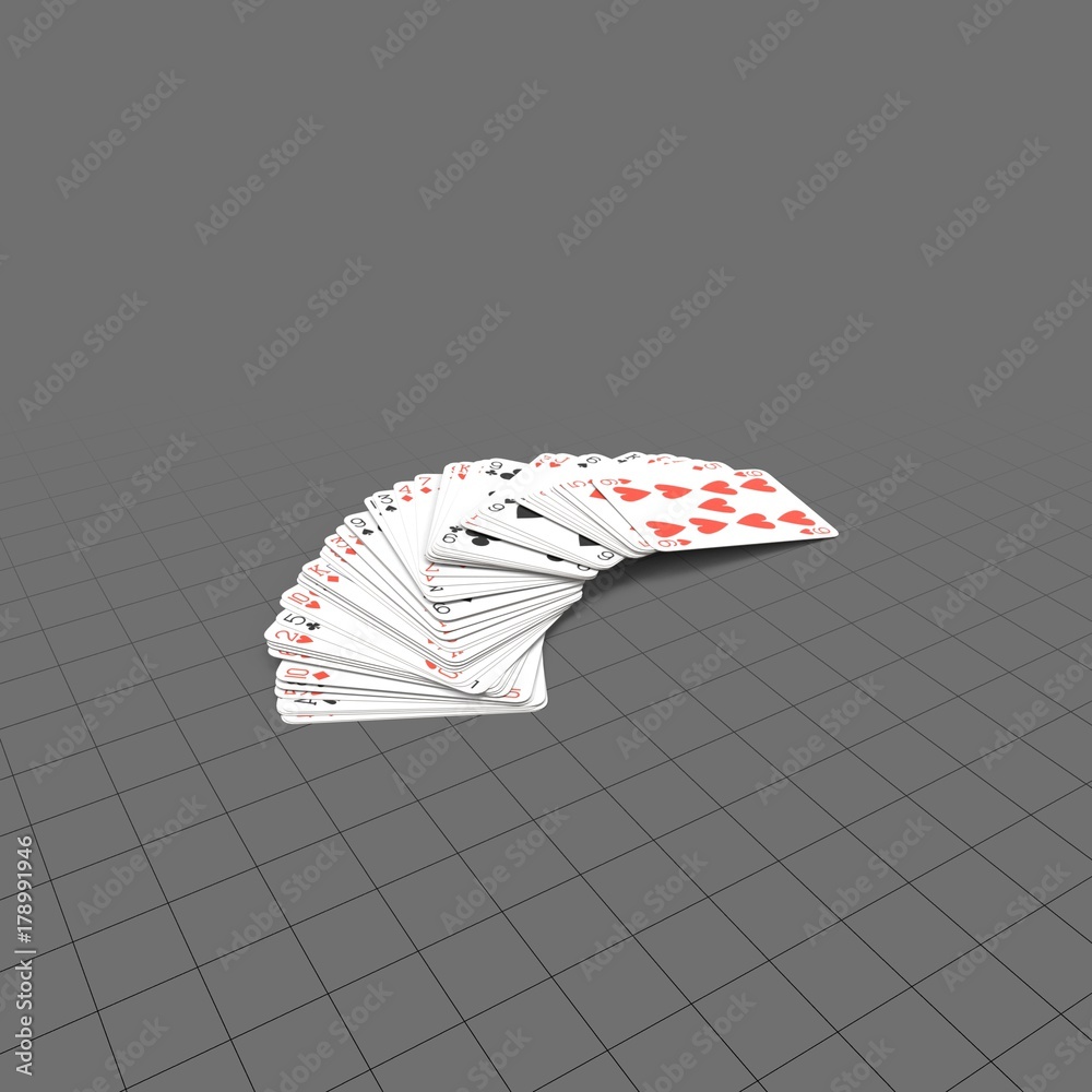 Pile of blue playing cards Stock 3D asset | Adobe Stock
