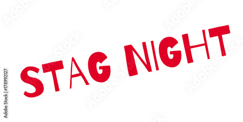 Stag Night rubber stamp. Grunge design with dust scratches. Effects can be easily removed for a clean, crisp look. Color is easily changed.