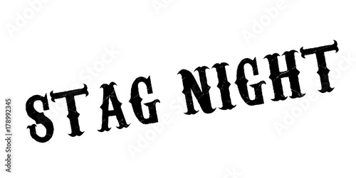 Stag Night rubber stamp. Grunge design with dust scratches. Effects can be easily removed for a clean, crisp look. Color is easily changed.