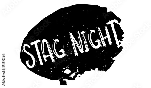 Stag Night rubber stamp. Grunge design with dust scratches. Effects can be easily removed for a clean, crisp look. Color is easily changed.