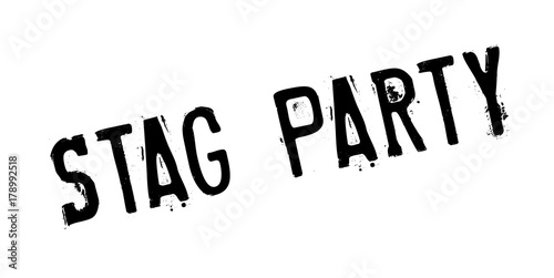 Stag Party rubber stamp. Grunge design with dust scratches. Effects can be easily removed for a clean, crisp look. Color is easily changed.