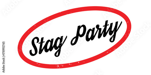 Stag Party rubber stamp. Grunge design with dust scratches. Effects can be easily removed for a clean, crisp look. Color is easily changed.