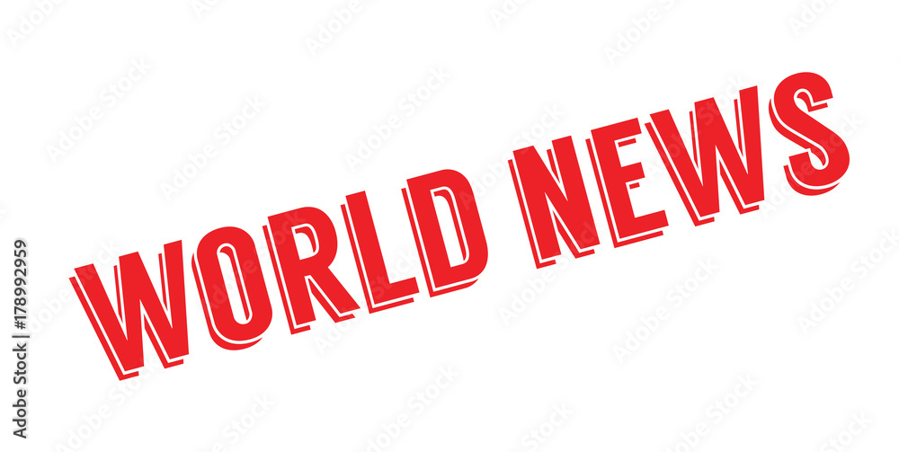 World News rubber stamp. Grunge design with dust scratches. Effects can be easily removed for a clean, crisp look. Color is easily changed. World News rubber stamp. Grunge design with dust scratches. Effects can be easily removed for a clean, crisp look. Color is easily changed.