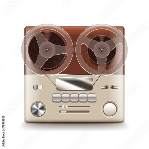 reel recorder isolated vector