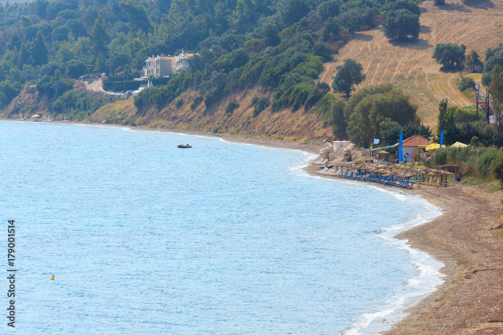 Summer sea coast(Halkidiki, Greece).