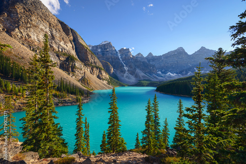 Bilde på lerret Lake Moraine. Alberta .Canada
