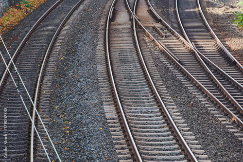 Schienen Abschnitt Eisenbahn