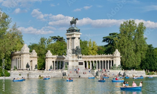 Retiro park in Madrid