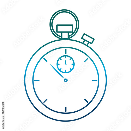 chronometer icon over white background vector illustration