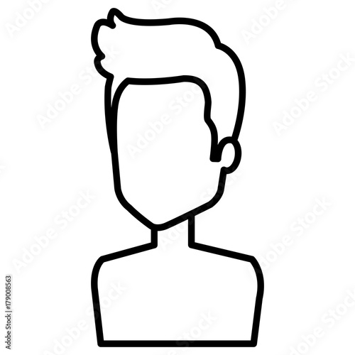 young man shirtless avatar character