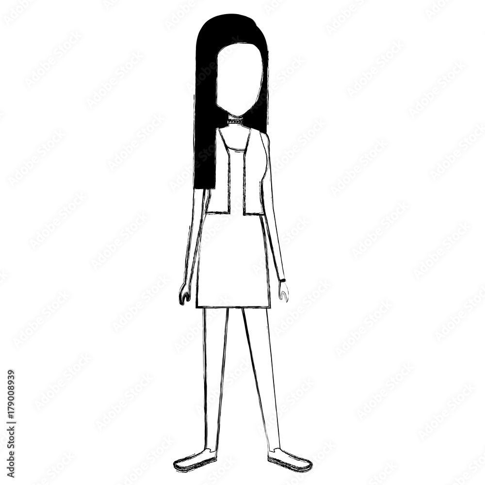 beautiful woman avatar character