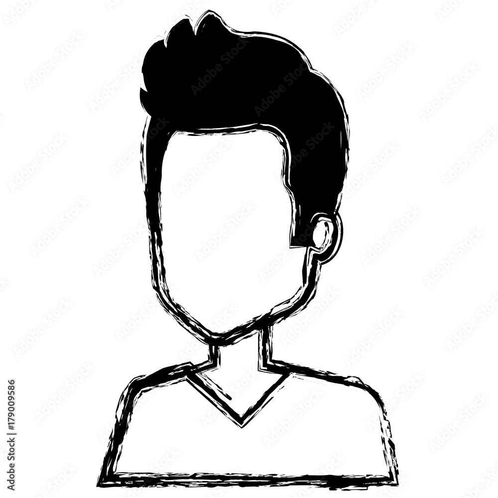young man avatar character young man avatar character