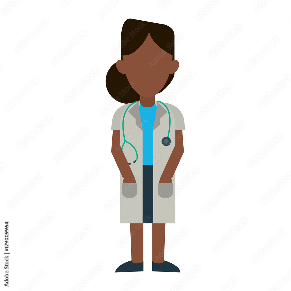 doctor woman dark skin avatar icon image vector illustration design doctor woman dark skin avatar icon image vector illustration design