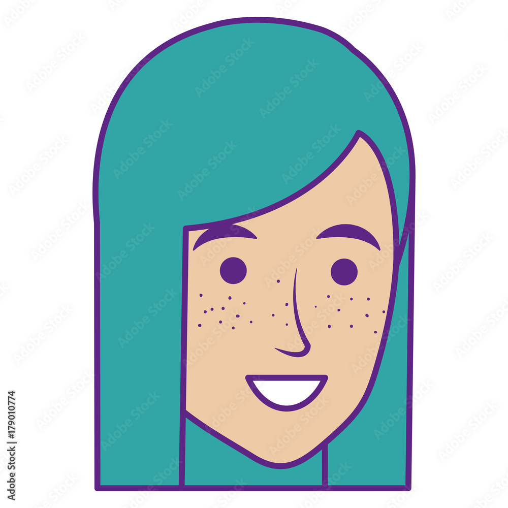 beautiful woman head avatar character beautiful woman head avatar character
