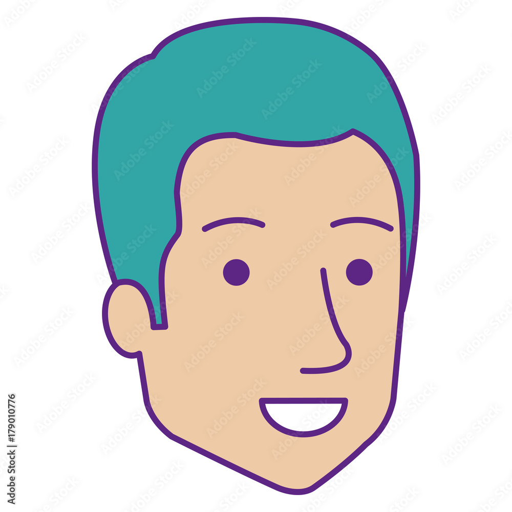 young man head avatar character young man head avatar character