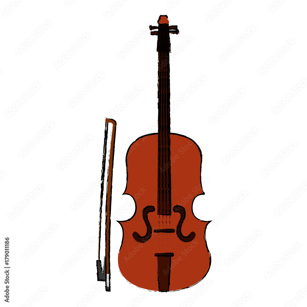 Fototapeta premium fiddle instrument isolated icon