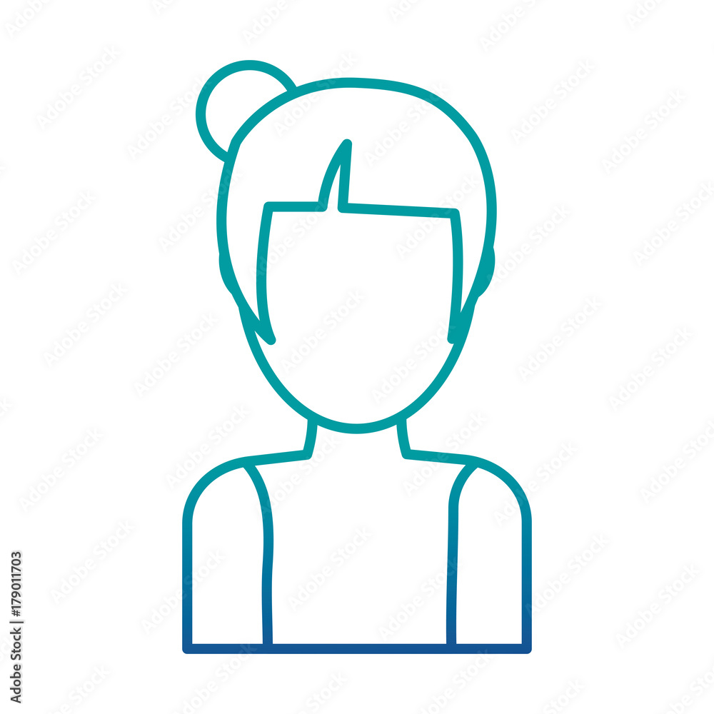 avatar woman icon over white background vector illustration avatar woman icon over white background vector illustration