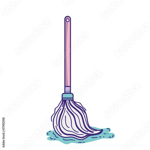 mop sweep object to clean the house