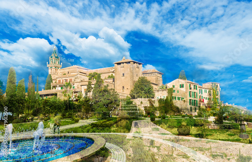 Charterhouse or Royal Carthusian Monastery of Valldemossa village, Palma Mallorca, Spain