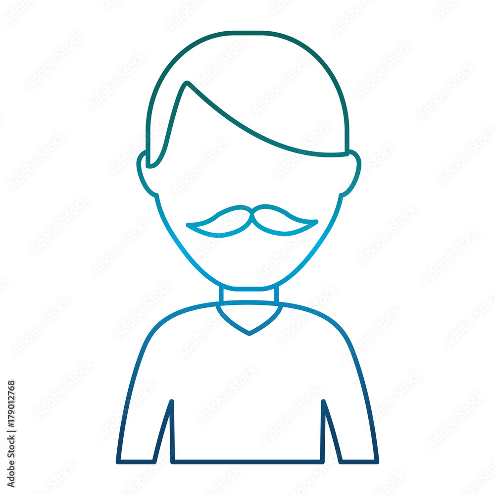 avatar man icon over white background vector illustration avatar man icon over white background vector illustration