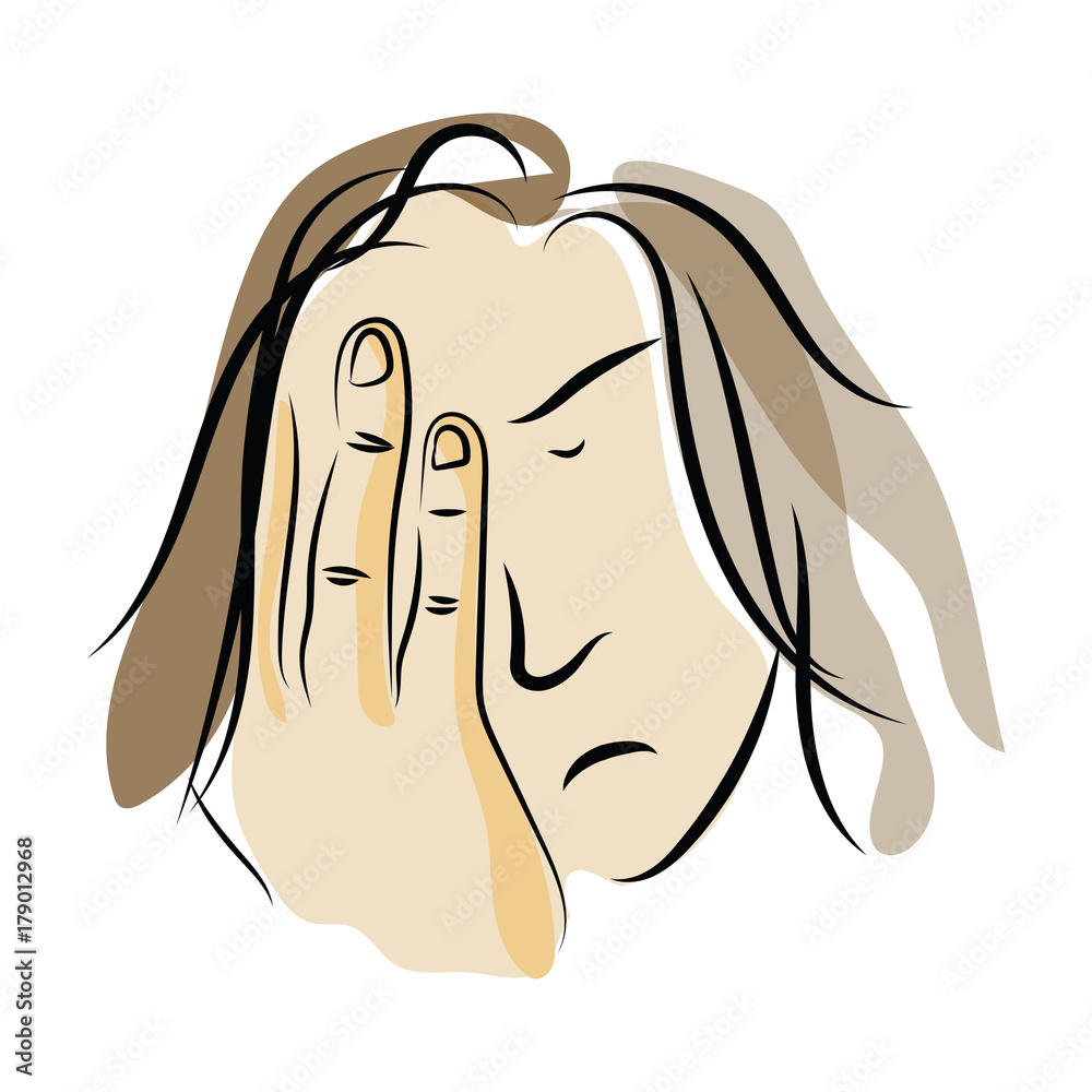 graphic design editable for your design, hand drawn upset facial expression isolated on white background. Vector Illustration. graphic design editable for your design, hand drawn upset facial expression isolated on white background. Vector Illustration.