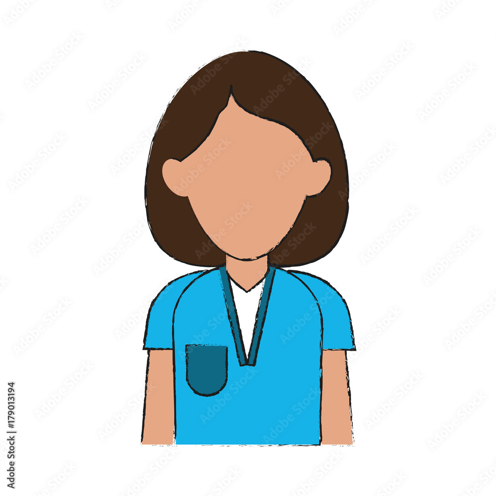Nurse woman cartoon icon vector illustration graphic design Nurse woman cartoon icon vector illustration graphic design