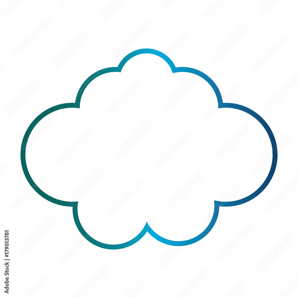 cloud icon over white background vector illustration cloud icon over white background vector illustration