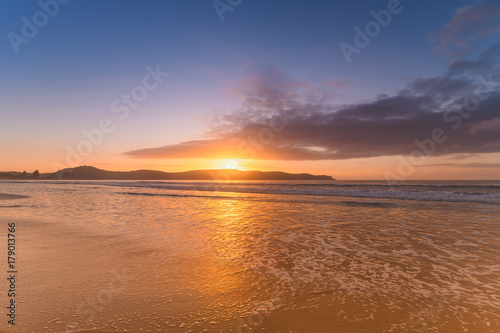 Sunrise Seascape at the Beach © Merrillie