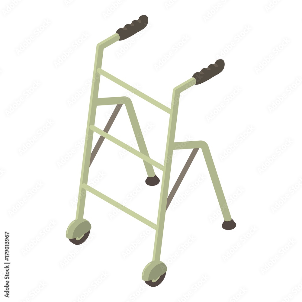 Walker icon, isometric 3d style Walker icon, isometric 3d style
