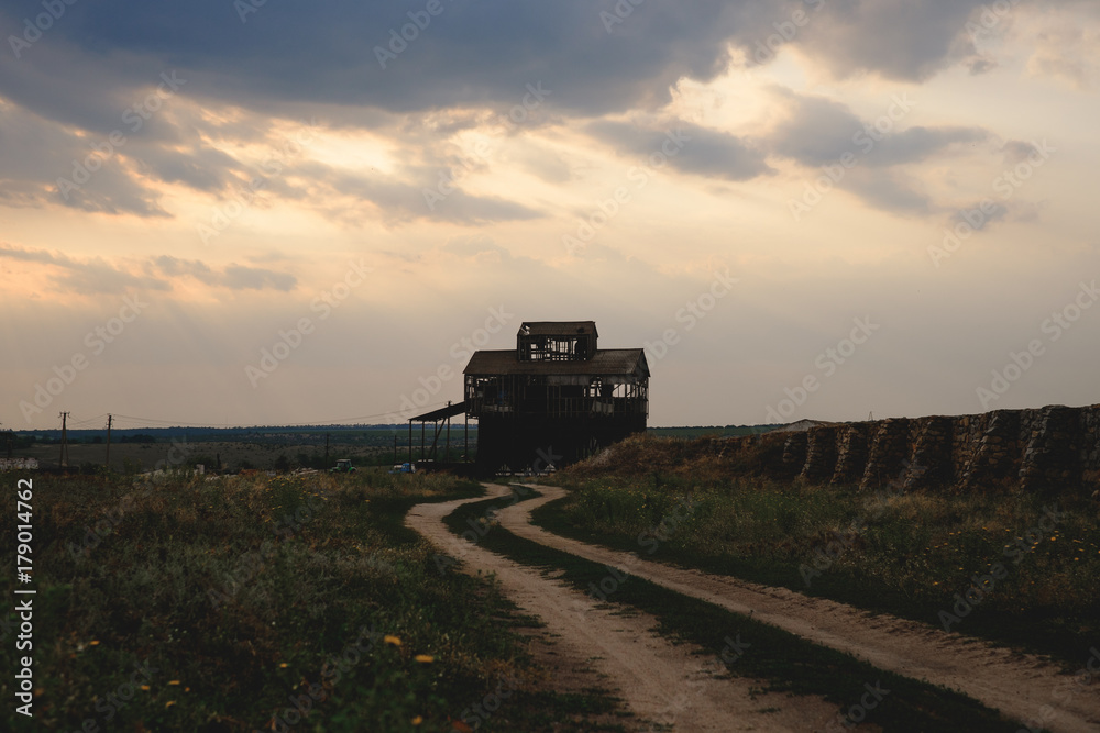 Fototapeta premium lonely mysterious house